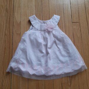Baby Girls Pink and White Dress